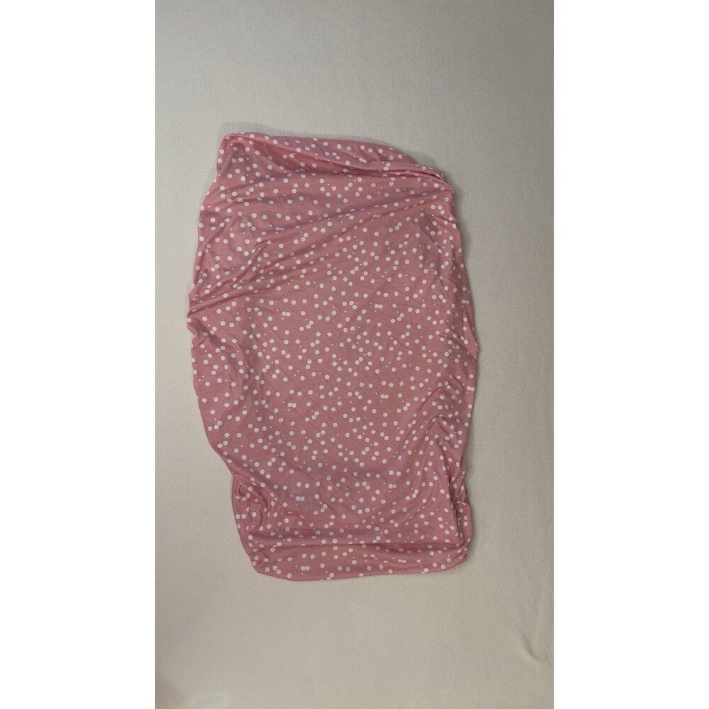 Copper Pearl Dottie Pink White Polka Dot Changing Pad Cover Premium Knit